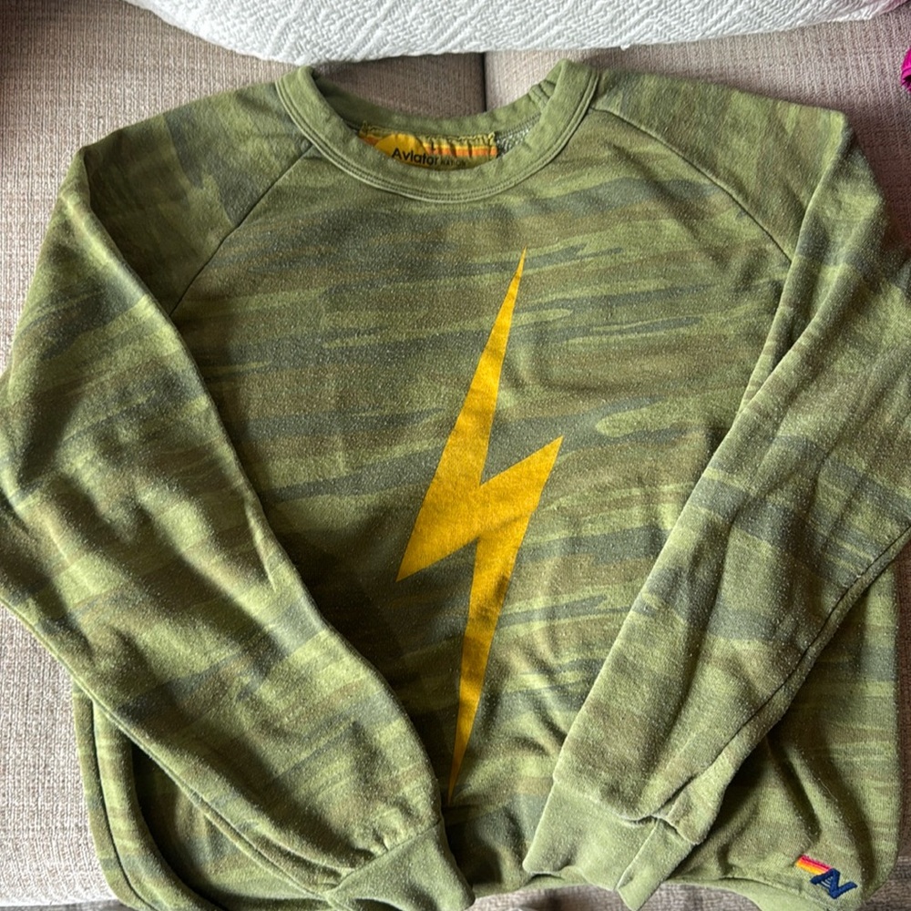Green aviator nation sweater